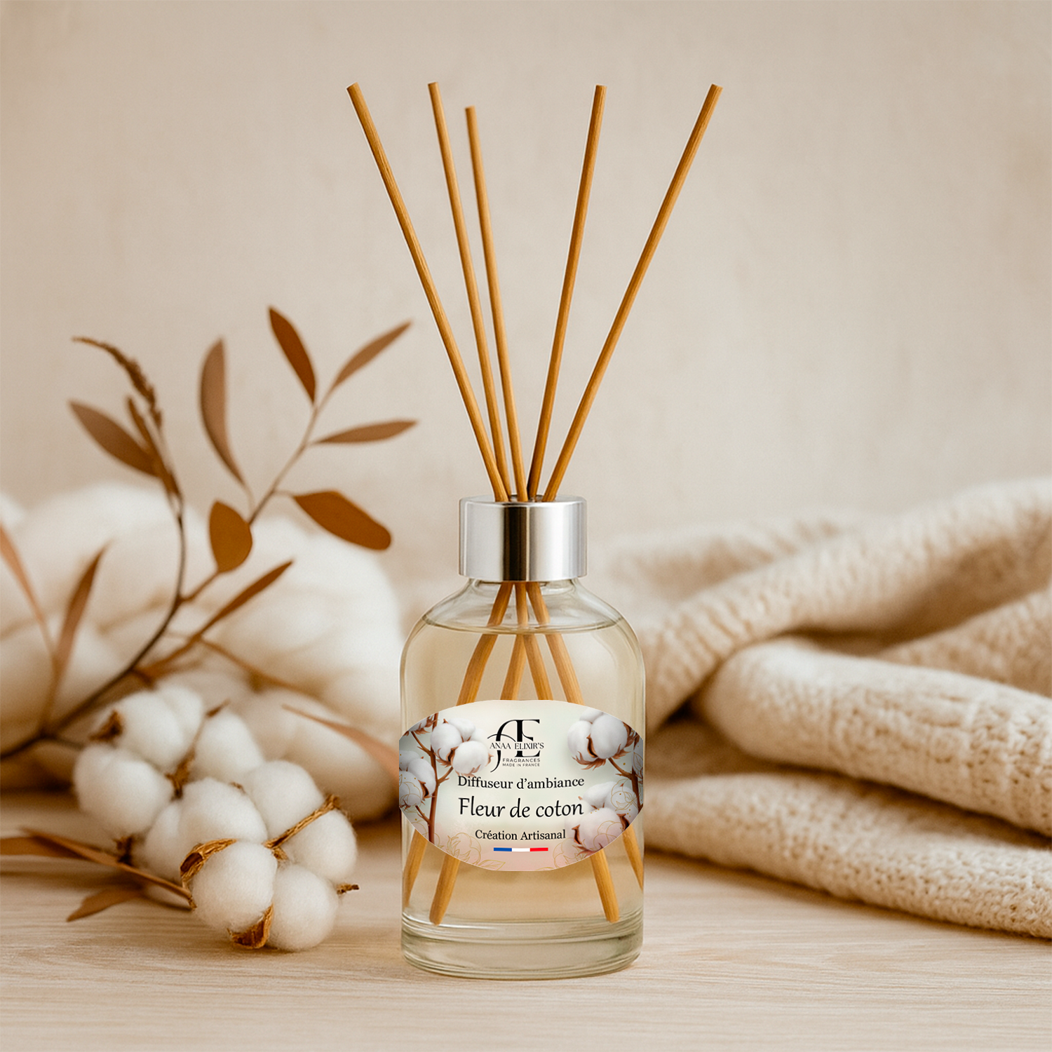 Diffuseur d'ambiance Fleur de coton (250 mL)