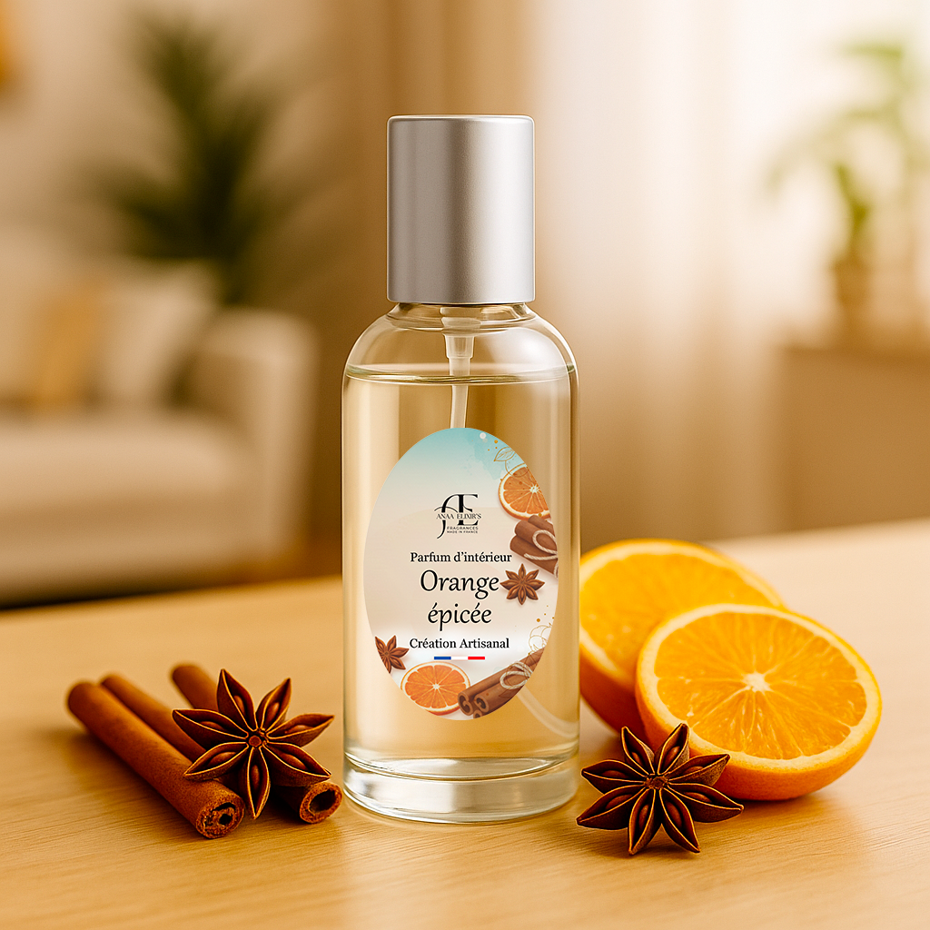 Parfum d’intérieur Orange épicée (100 mL)